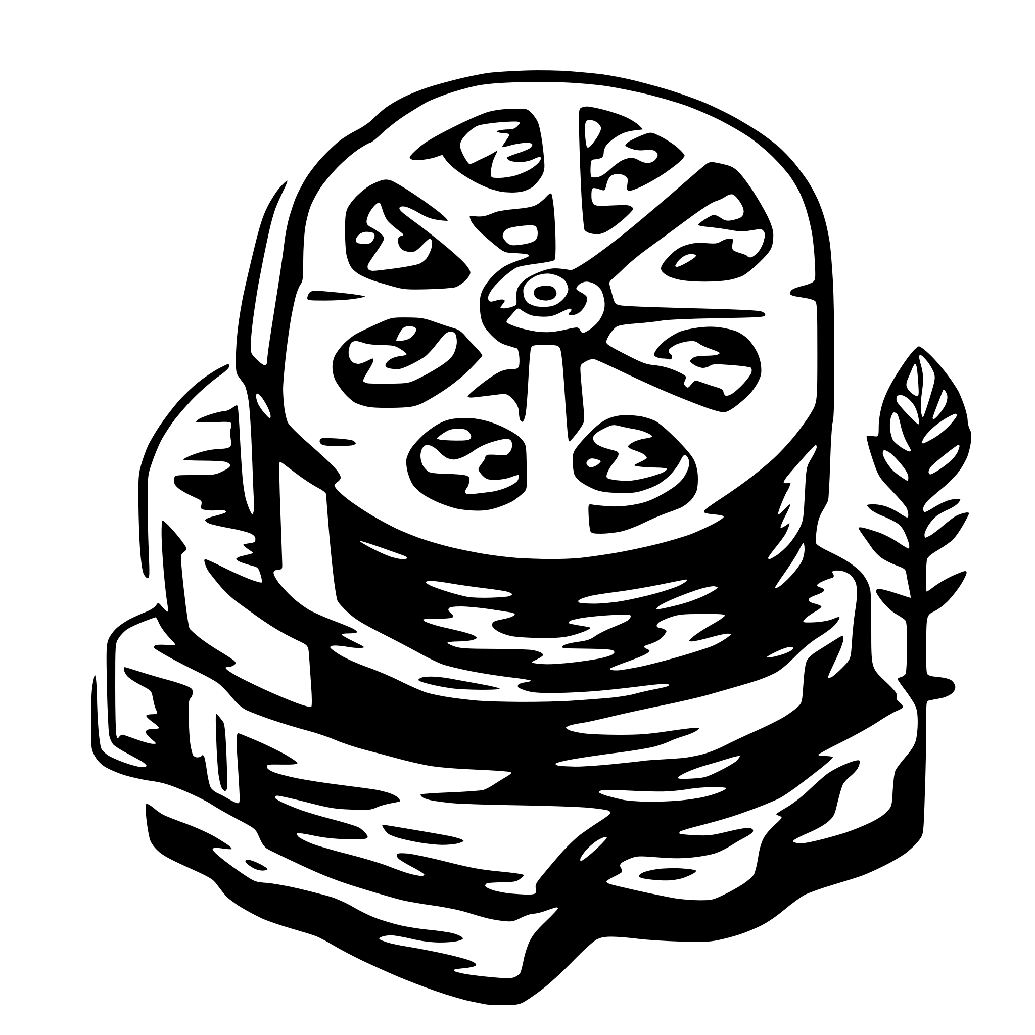 AI-generated SVG of a 5 DM Schein