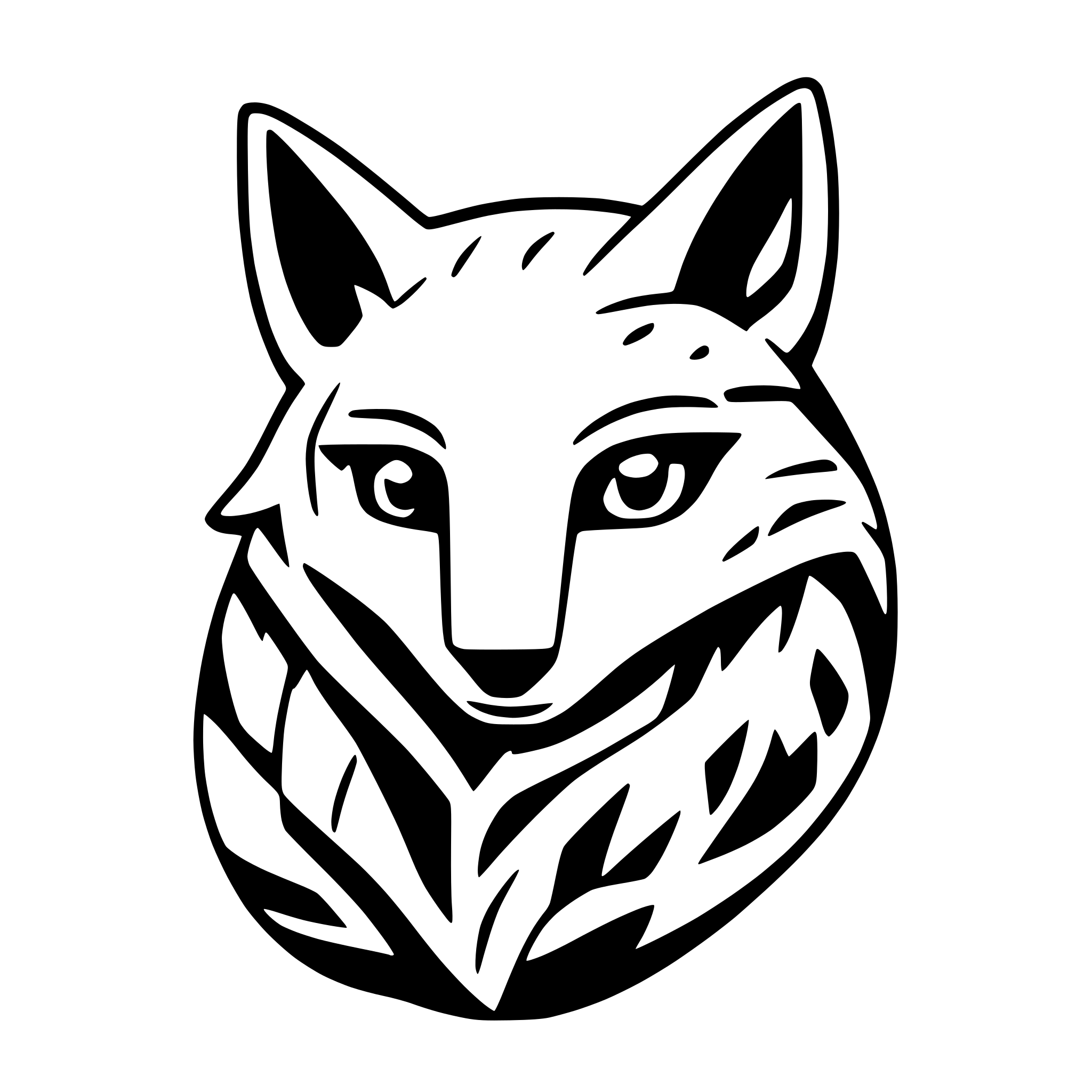 AI-generated SVG of a make image of a fox
