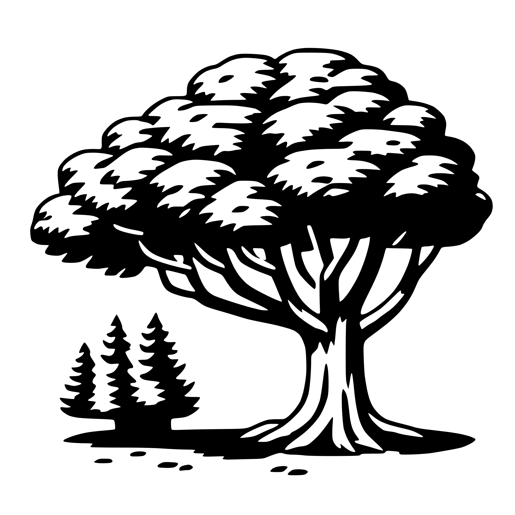 AI-generated SVG of 'yew tree'