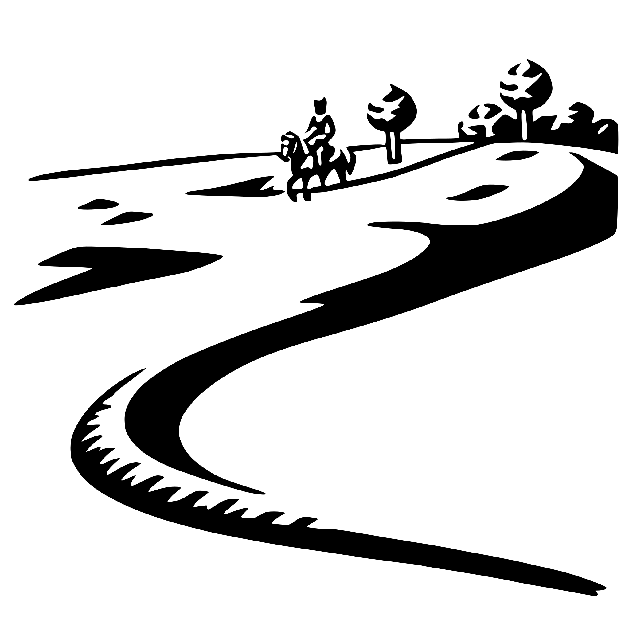 AI-generated SVG of a riding sand dunes
