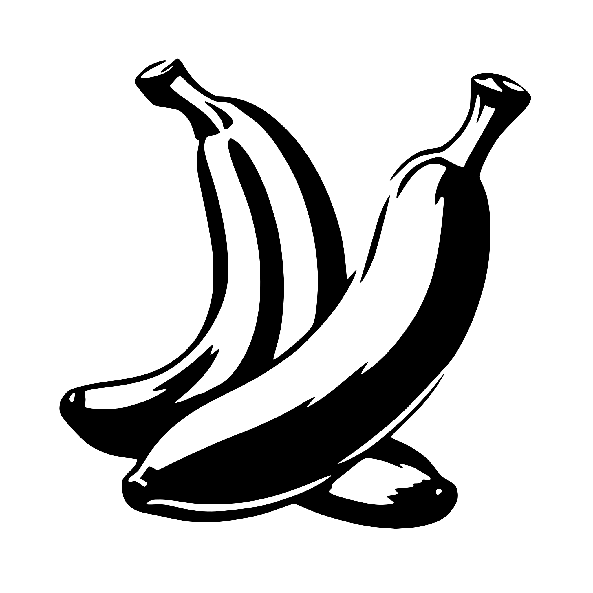 AI-generated SVG of a banana