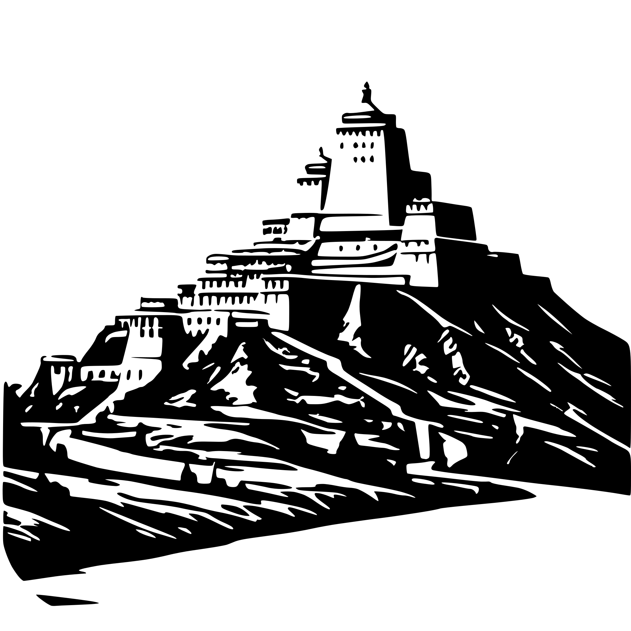 AI-generated SVG of 'potala palace tibet'