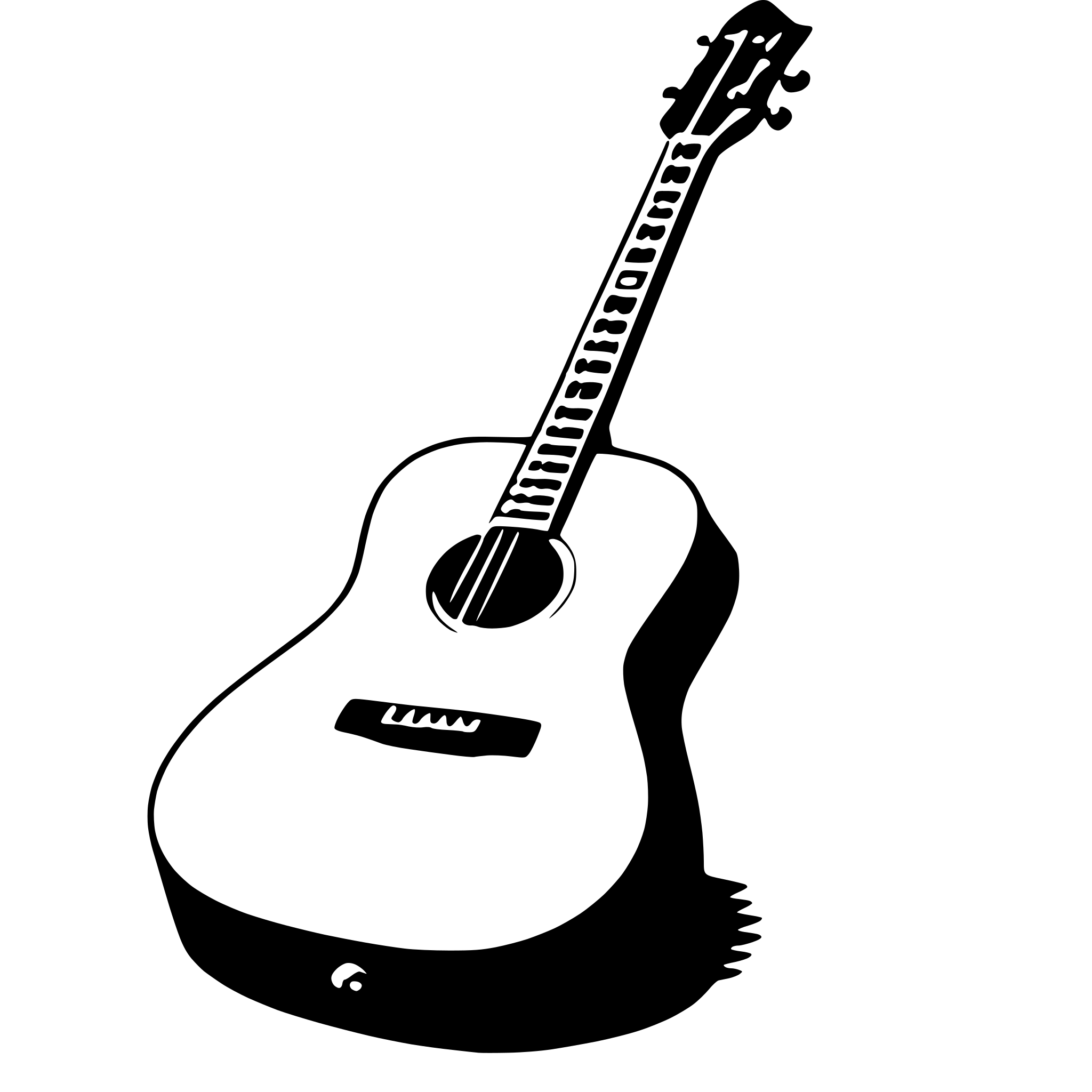 AI-generated SVG of 'guitar'