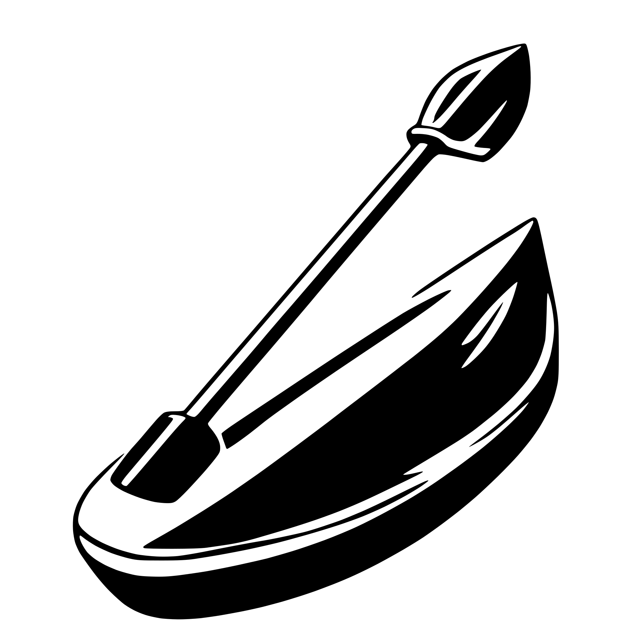 AI-generated SVG of a paddle
