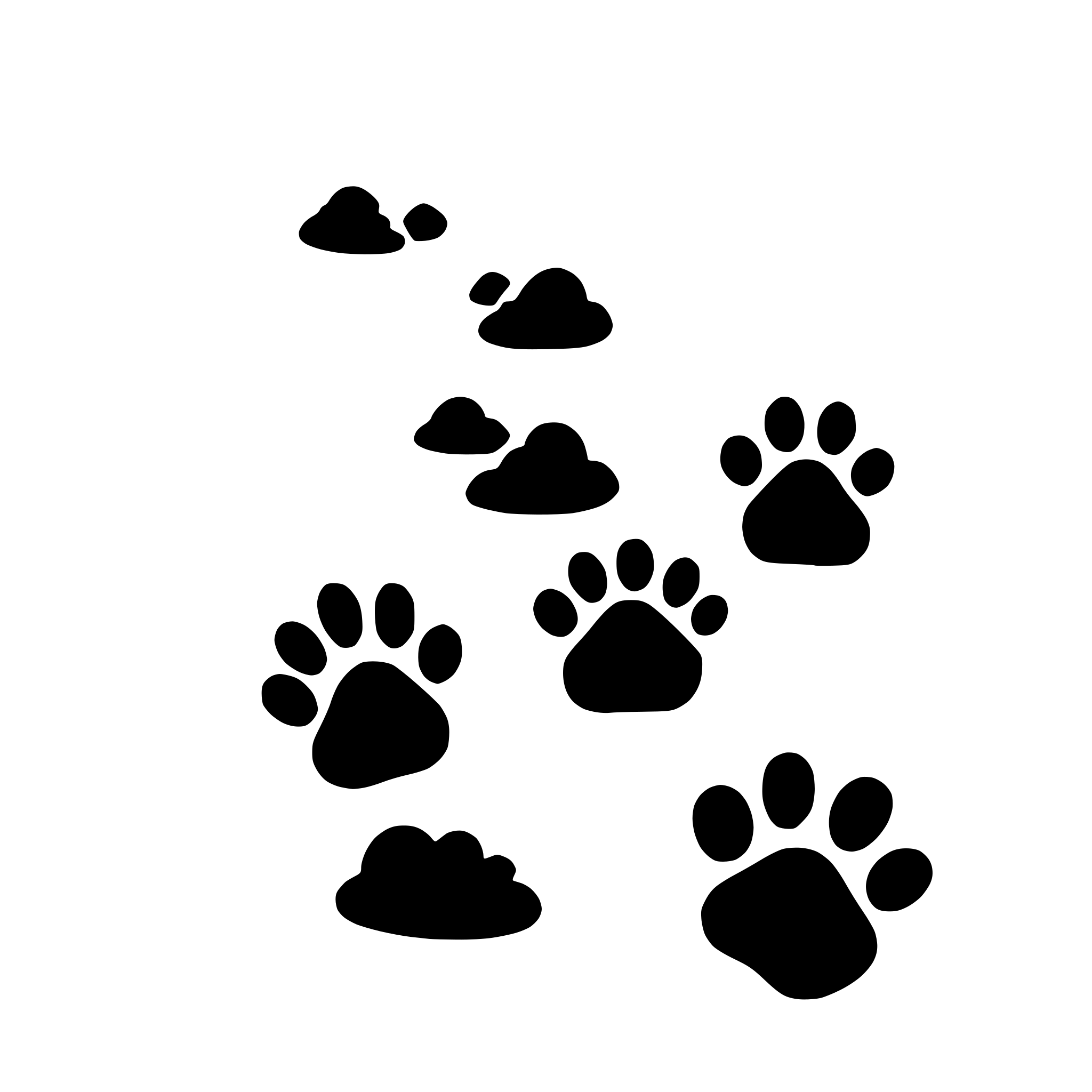 AI-generated SVG of 'background with dogpaws'