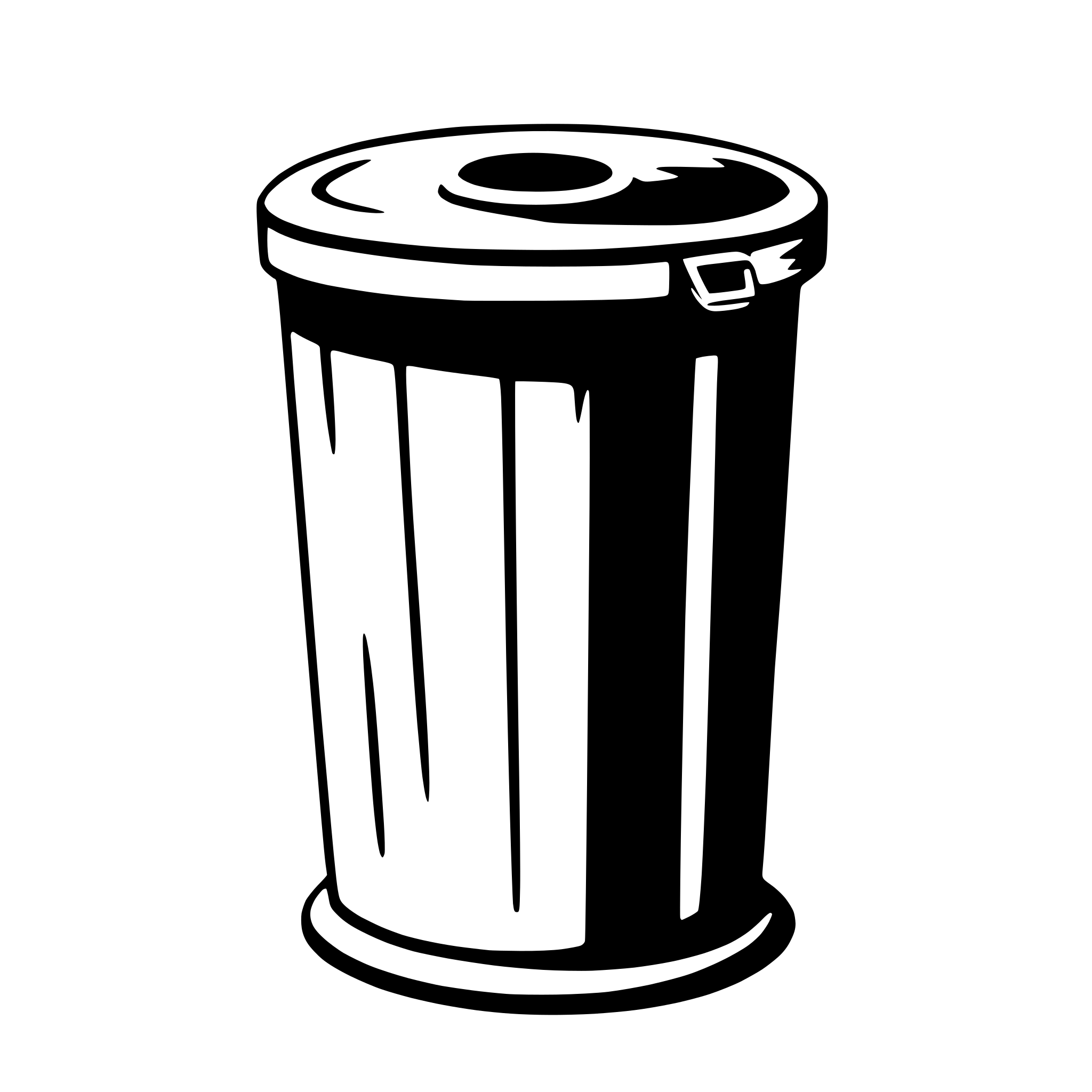 AI-generated SVG of 'trash bin'