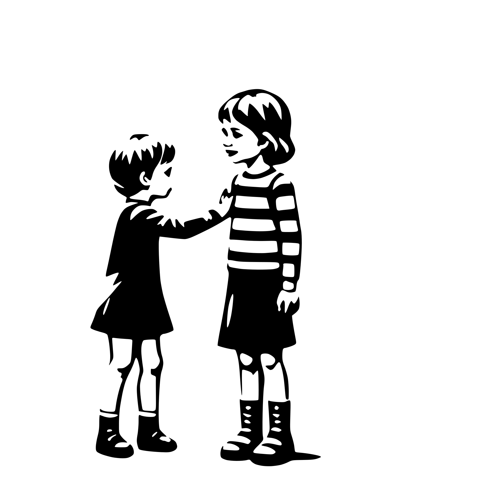 AI-generated SVG of a Toddler saying goodbye to the kindergarden