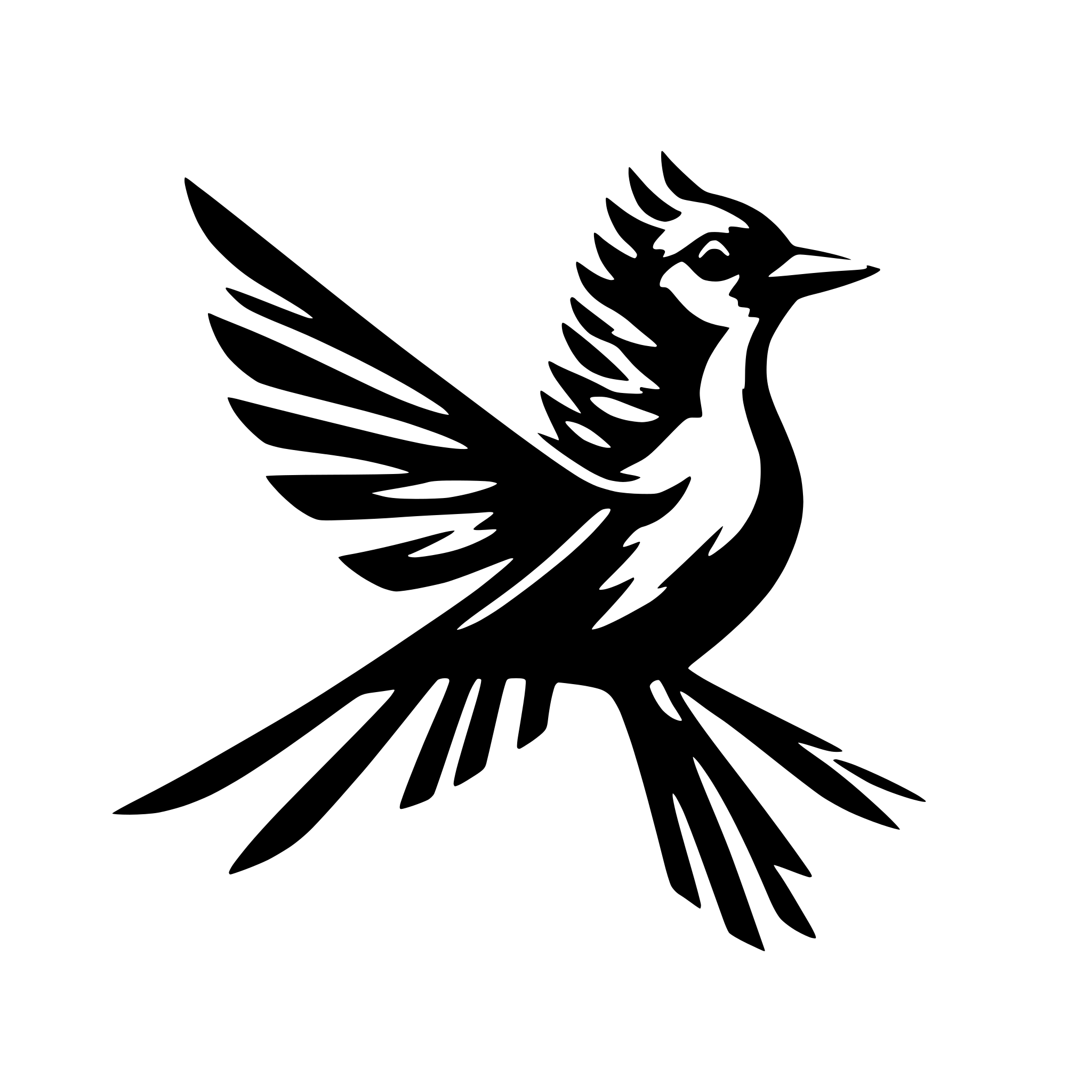 AI-generated SVG of a bird with one wing fanned out to the right. soft lines AI-generated SVG of a bird with one wing fanned out to the right. soft lines