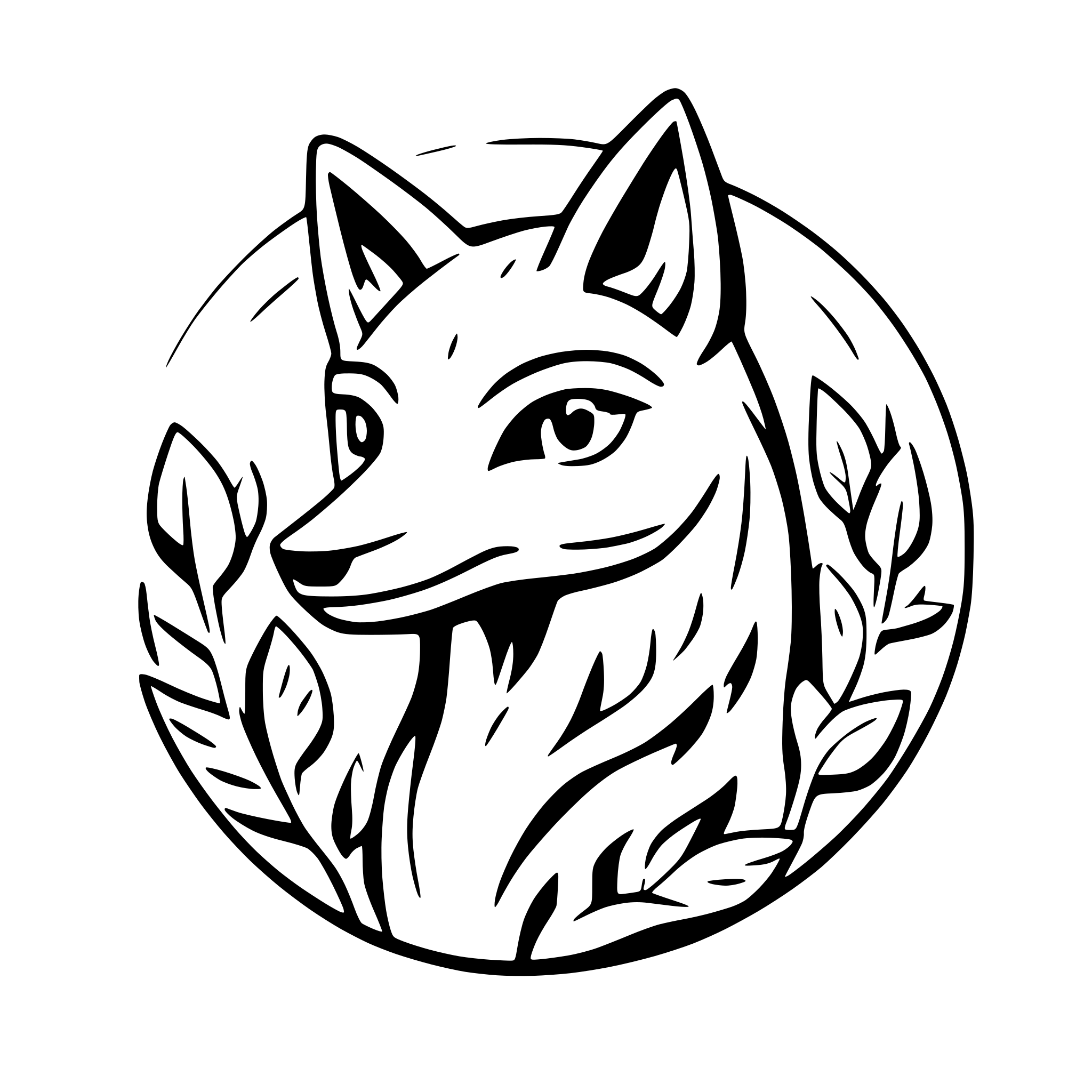 AI-generated SVG of a make image of a fox