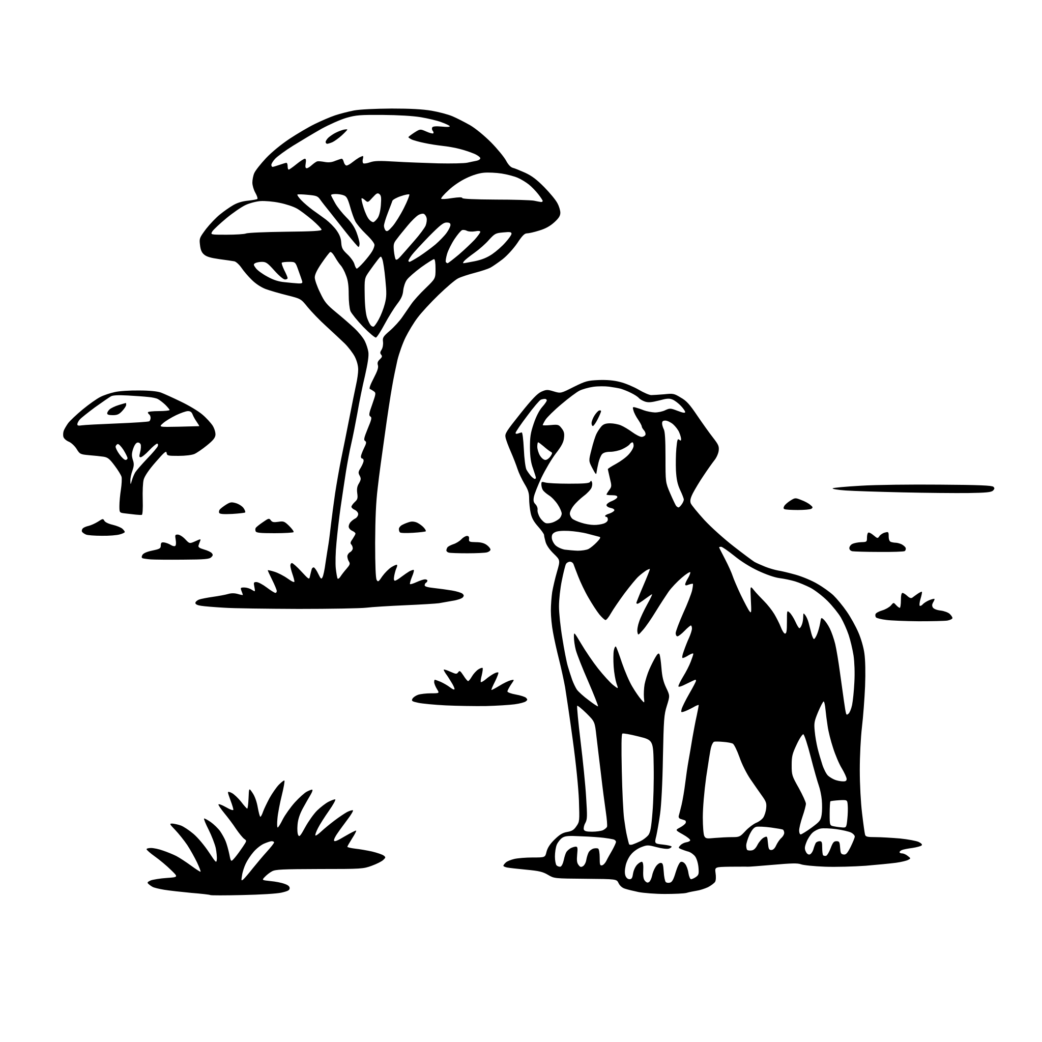 AI-generated SVG of 'serengeti national park'