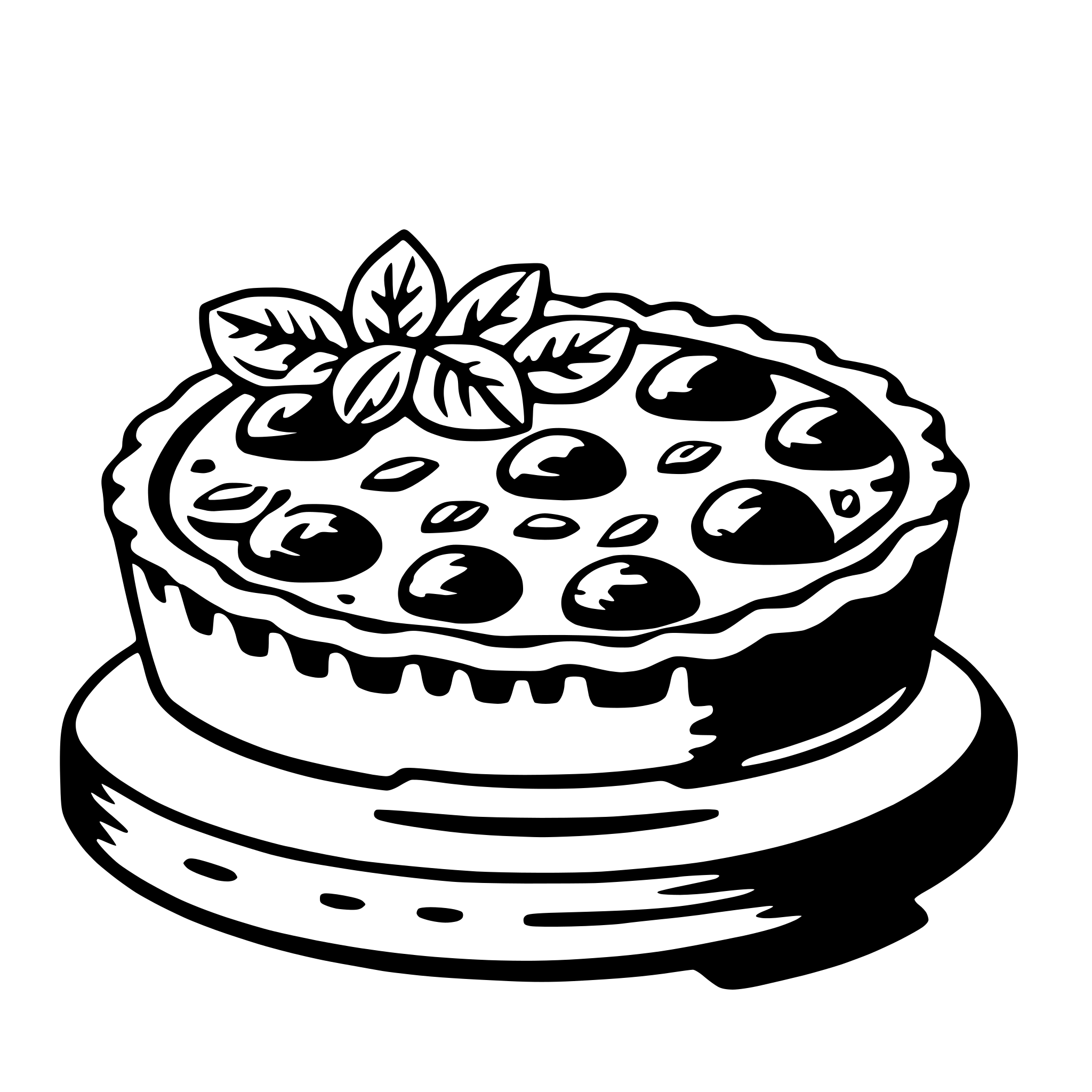 AI-generated SVG of 'quiche'