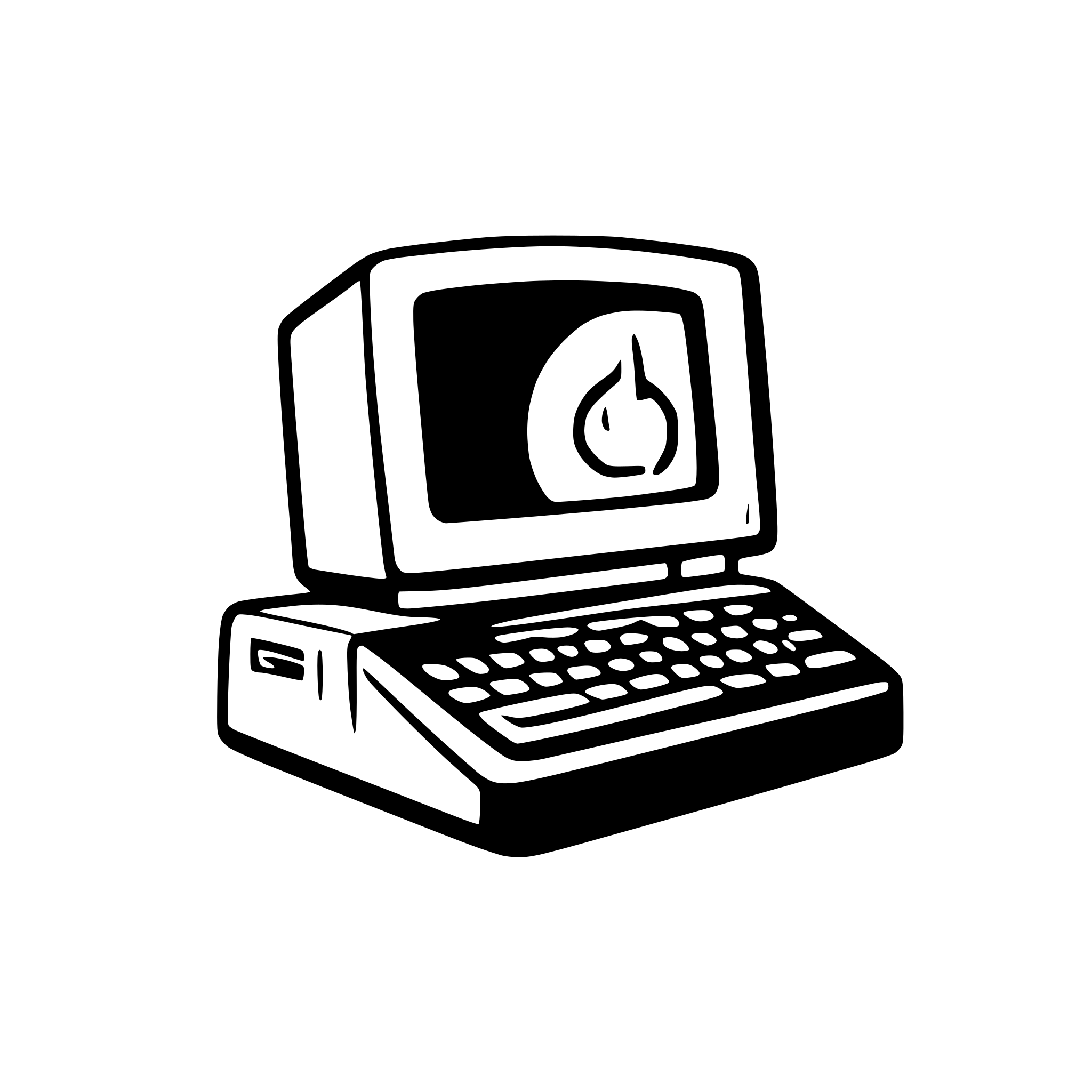 AI-generated SVG of a old computer 1980