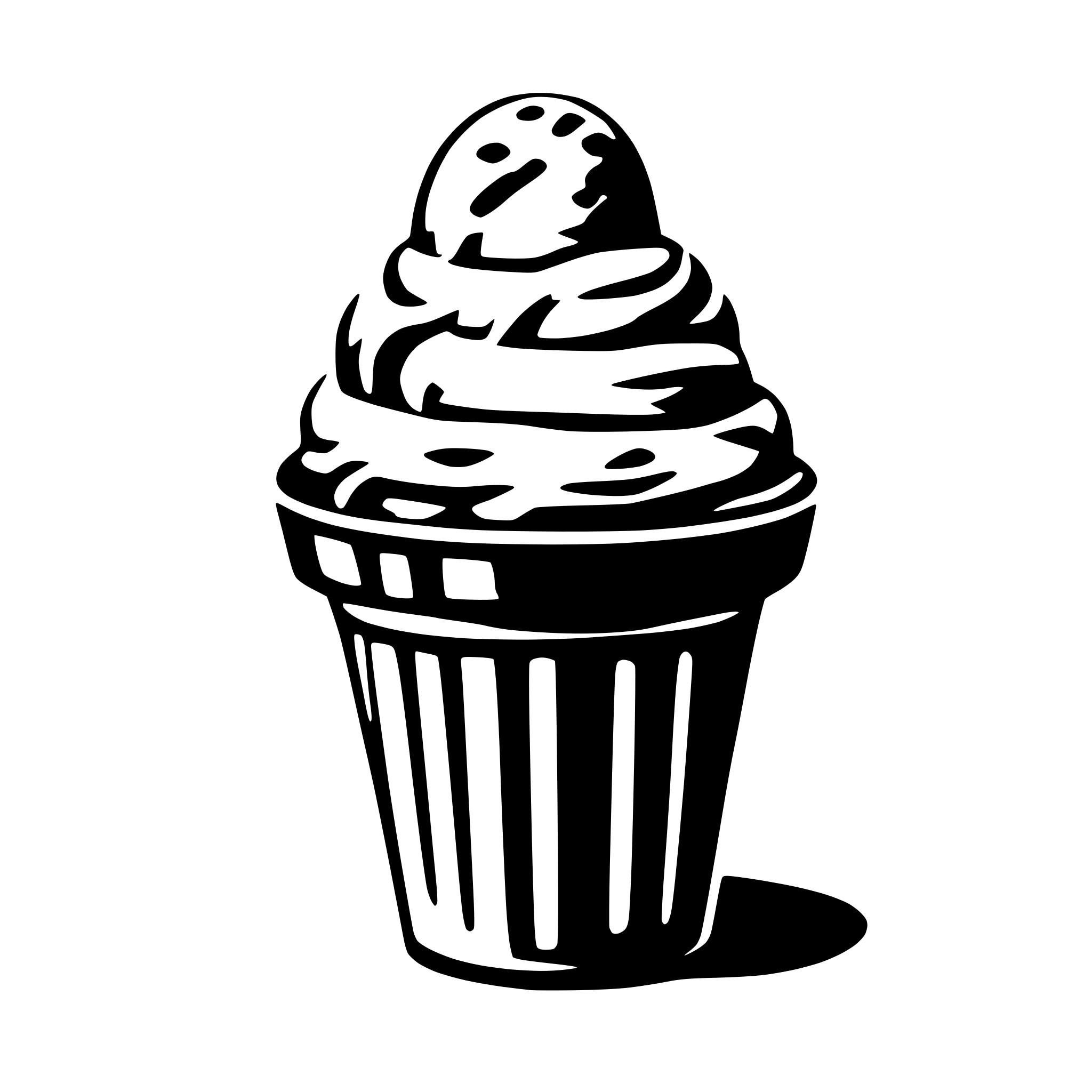 AI-generated SVG of a the word gelato