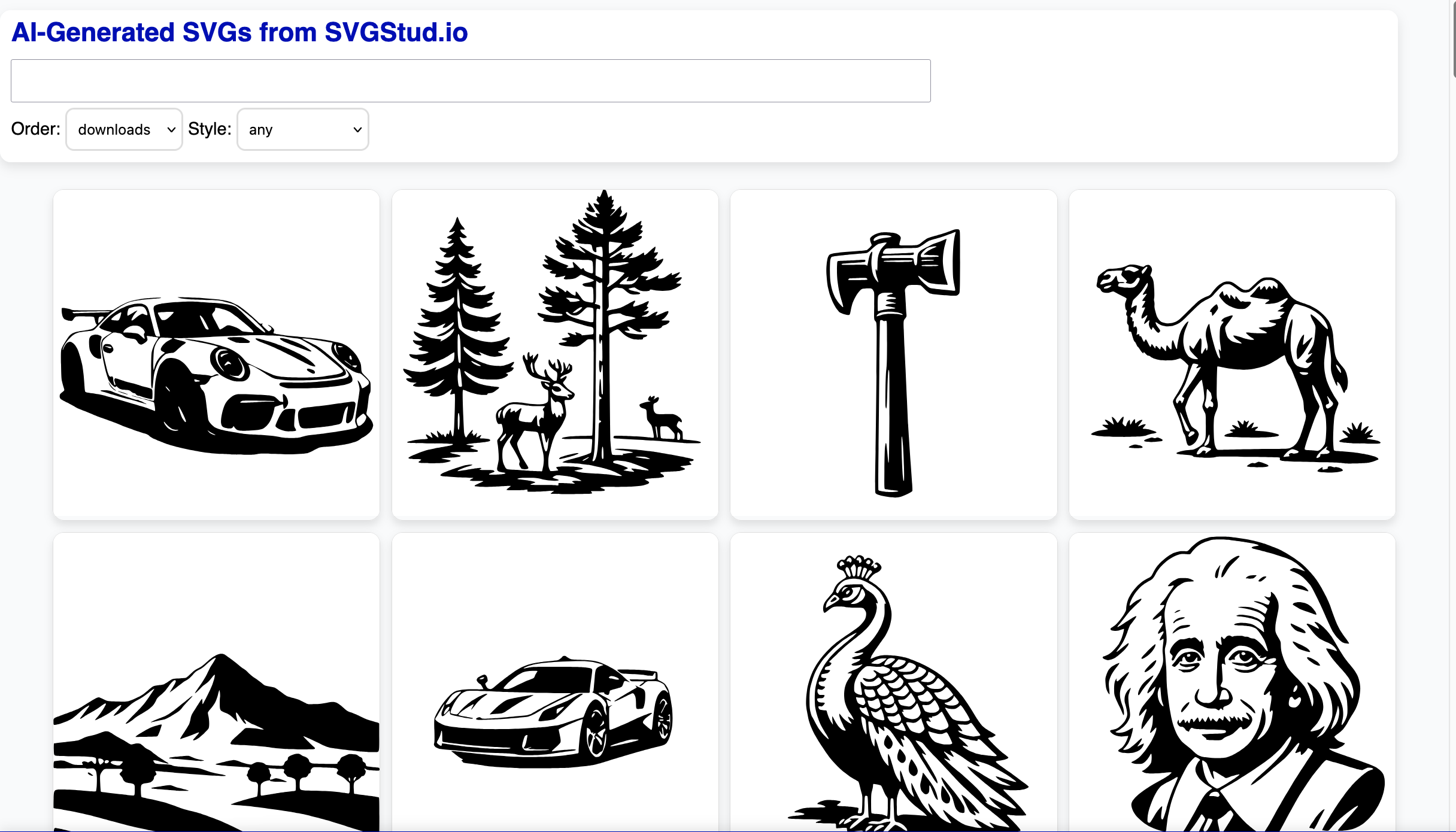 SVG Gallery Illustration SVG Gallery Illustration